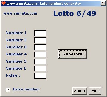 Axmata Lotto number generator icon